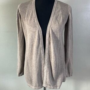 Belldini Cocoa Powder Heather Brown Open Front Cardigan Sweater Sz XL NWOT
